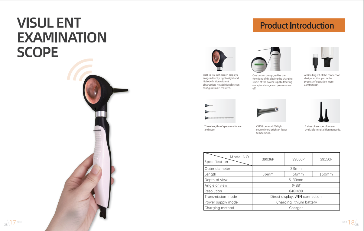 ENT examination scope